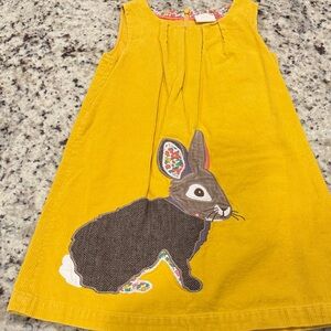 Mini Boden cotton cord bunny jumper